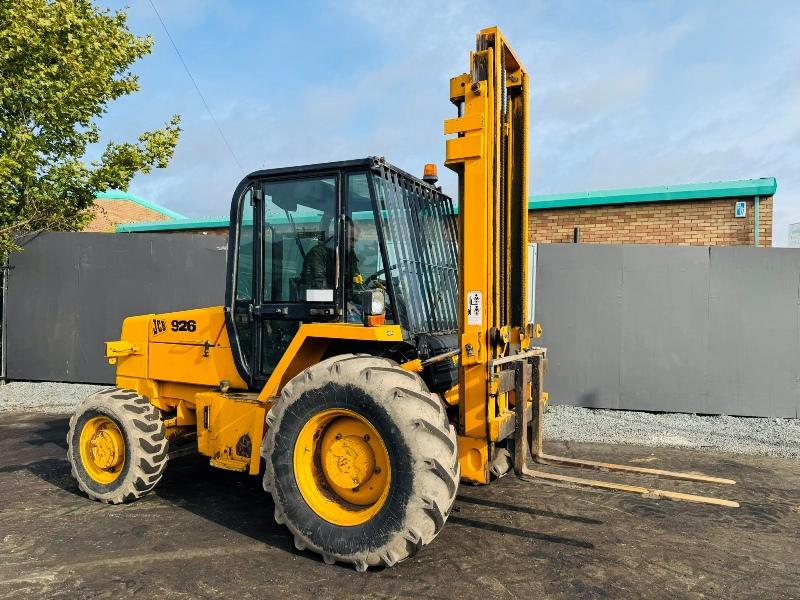 JCB 926 4WD ROUGH TERRAIN FORKLIFT*C/W PALLET TINES*VIDEO*
