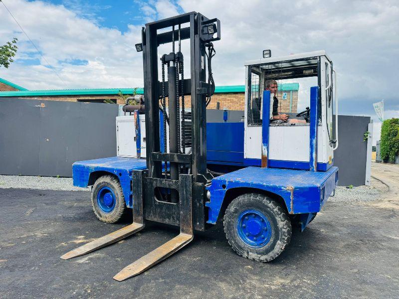 FANTUZZI SF.50XX SIDELOADER FORKLIFT*C/W PALLET TINES*VIDEO*