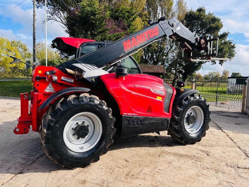 MANITOU MLT 630 115V TELEHANDLER*AG SPEC *C/W PALLET TINES*YEAR 2021*VIDEO*