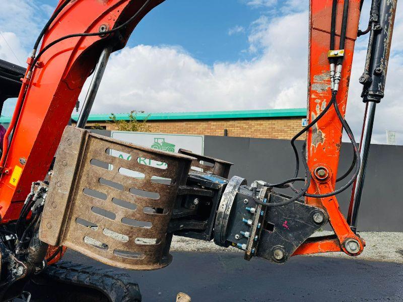 KUBOTA KX057-4 EXCAVATOR*C/W SELECTOR GRAB*YEAR 2018*VIDEO*