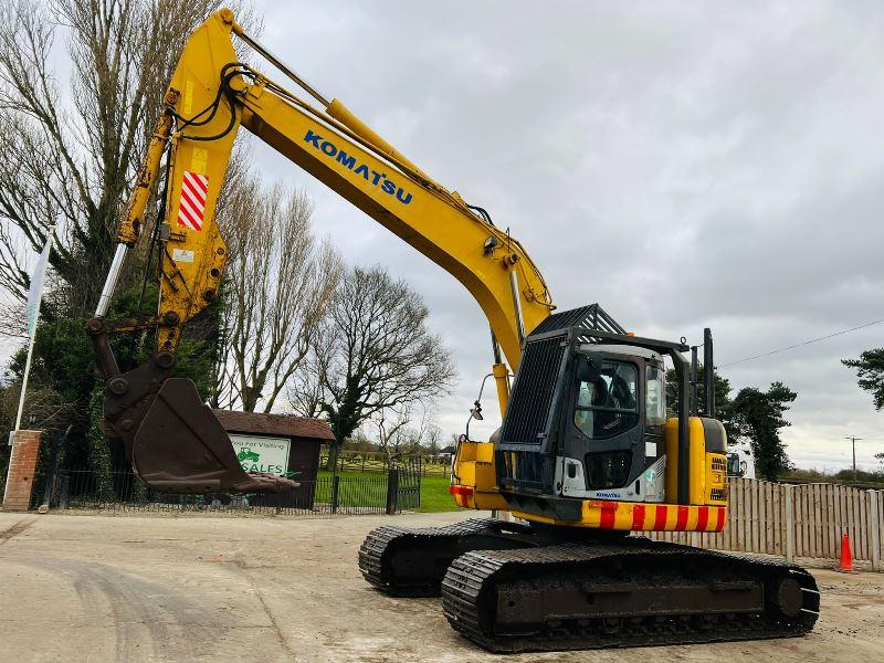 KOMATSU PC228USLC-3 EXCAVATOR * ZERO SWING * C/W DEMOLITION GARUDS *VIDEO*