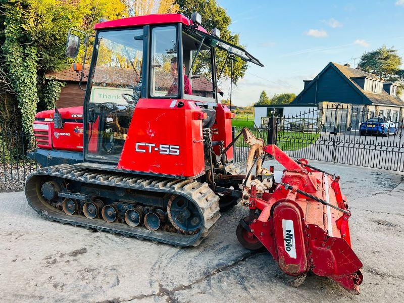 YANMAR CT55 TRACKED TRACTOR C/W ROTAVATOR