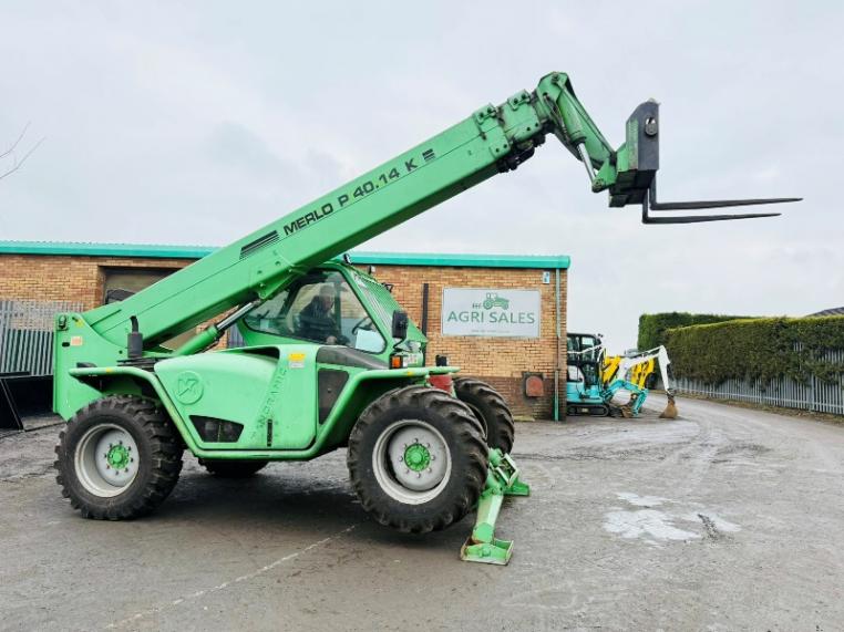 MERLO P40.14K TELEHANDLER*SWAY CAB*2943 HOURS*VIDEO*