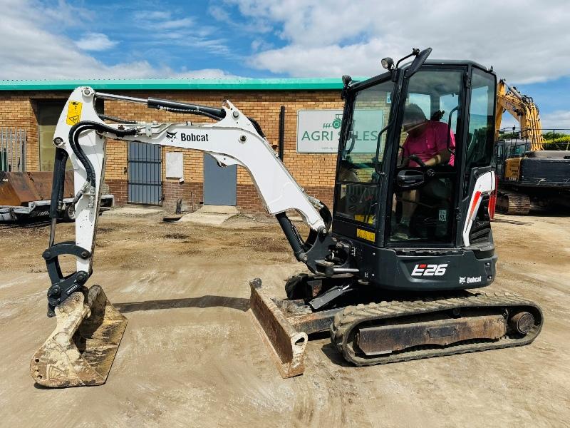BOBCAT E26 EXCAVATOR*YEAR 2022*ONLY 1532 HOURS*VIDEO*