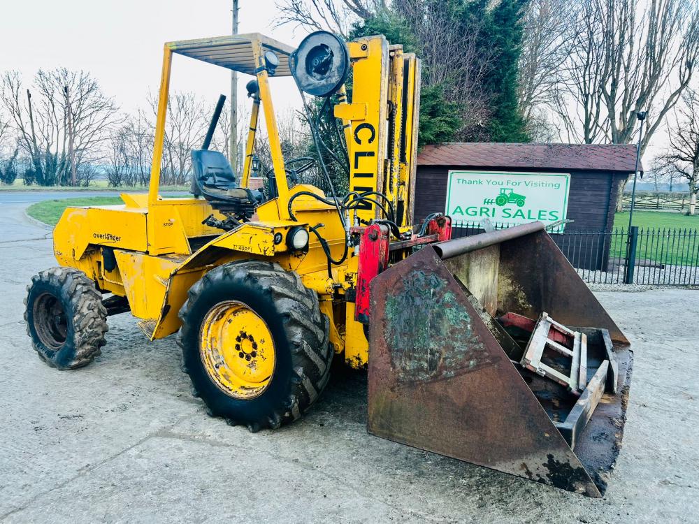 COVENTRY CLIMAX ROUGH TERRIAN DIESEL FORK LIFT C/W PALLET TINES 