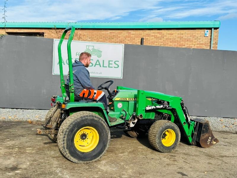 JOHN DEERE 955 4WD COMPACT TRACTOR*C/W FRONT LOADER*VIDEO*