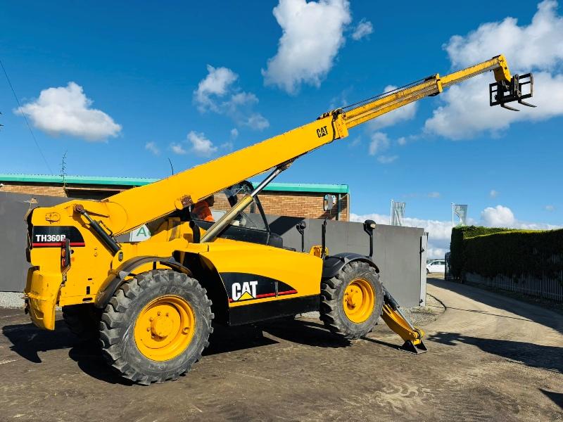 CATERPILLAR TH360B SWAY & TILT TELEHANDLER*4725 HOURS*VIDEO*