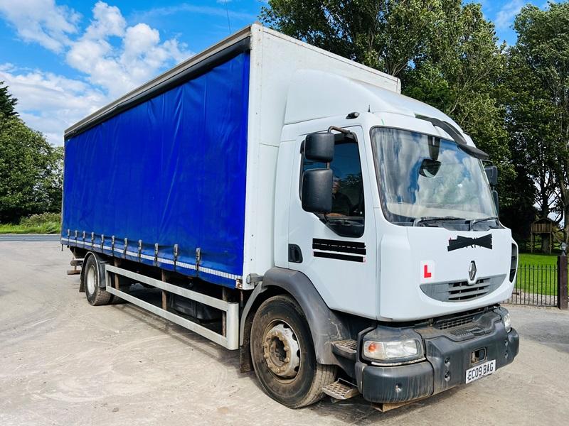 RENAULT MIDLUM 4X2 18 TON CURTAIN SIDE LORRY *YEAR 2009* C/W TAIL LIFT *VIDEO*