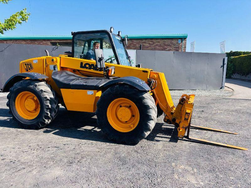 JCB 526-55 TURBO TELEHANDLER *C/W PALLET TINES*VIDEO*