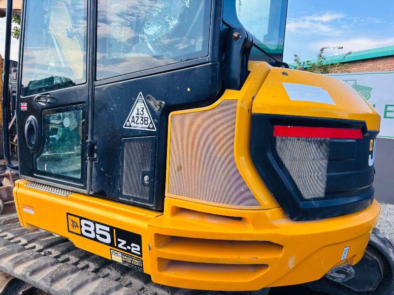 JCB 85Z-2 TRACKED EXCAVATOR*YEAR 2020*C/W 2 BUCKETS*VIDEO*