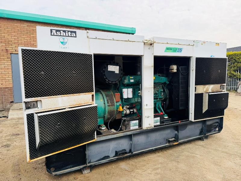 ASHITA POWER 275 KVA GENERATOR*YEAR 2023*3704 HOURS*VIDEO*