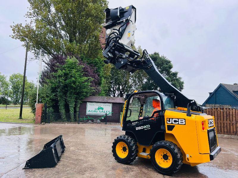JCB 260 4WD SKIDSTEER *YEAR 2017, ONLY 182 HOURS * C/W WHEEL SAW & BUCKET *VIDEO*