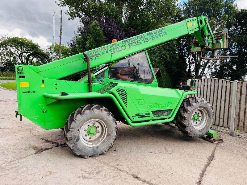 MERLO P35.13K 4WD TELEHANDLER * 13 METER REACH * C/W PALLET TINES *VIDEO*