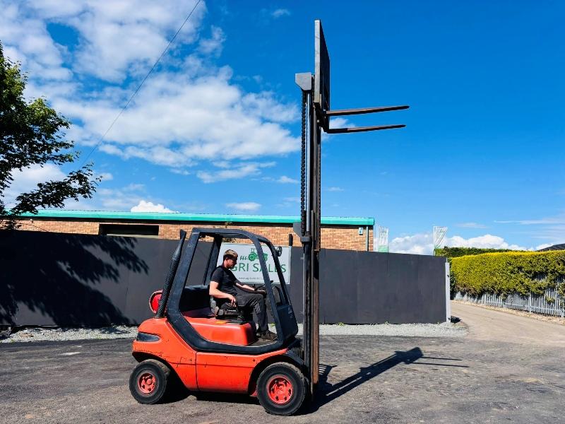 LINDE H25T GAS FORKLIFT *C/W PALLET TINES*VIDEO*