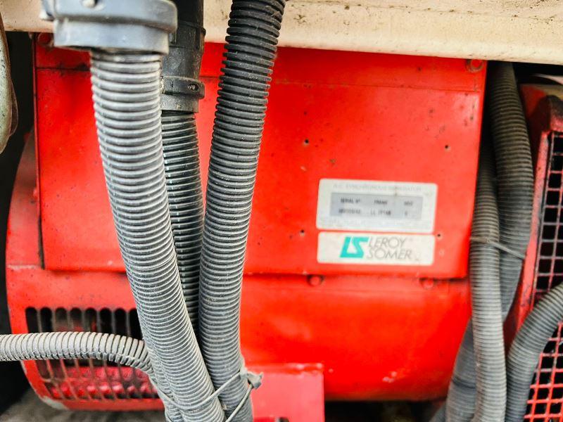 YORPOWER YP40EM MOBILE 40KVA TWIN AXLE GENERATOR C/W PERKINS ENGINE *VIDEO* 