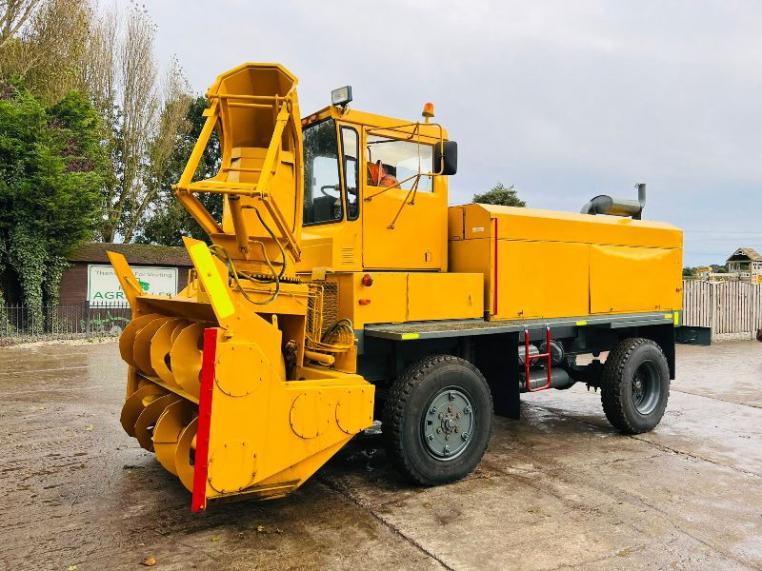 SNOW BLOWER 4X4 C/W DETROIT TURBO ENGINE *VIDEO*