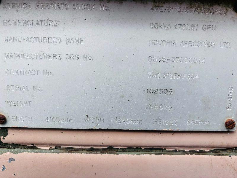 HOUCHIN TOWABLE GENERATOR 100 KVA *CUMMINGS ENGINE*READING 1633 HOURS*