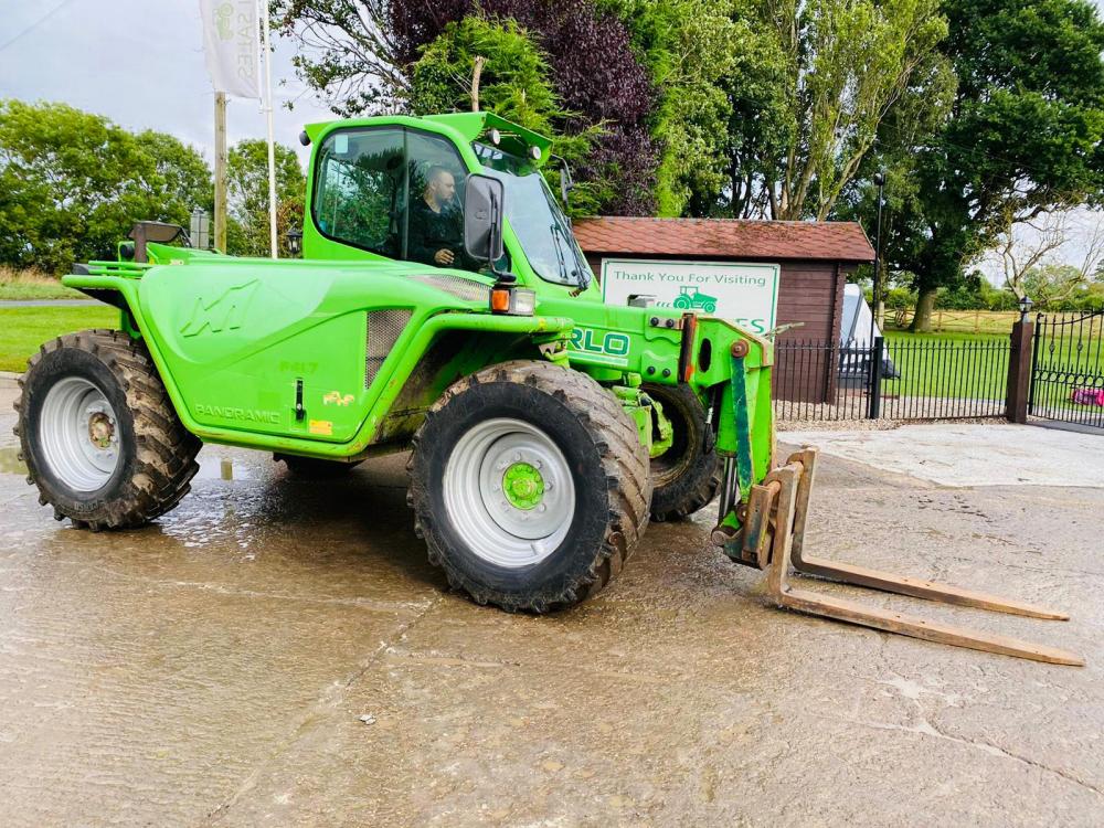 MERLO P41.7 TURBO TELEHANDLER * YEAR 2008 * C/W PALLET TINES * SEE VIDEO