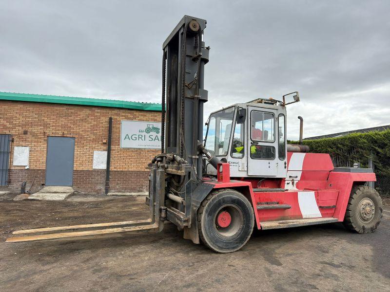KALMAR DC16-1200 FORKLIFT*C/W FORK POSITIONER*VIDEO*
