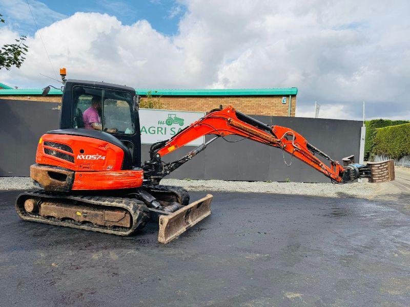 KUBOTA KX057-4 EXCAVATOR*C/W SELECTOR GRAB*YEAR 2018*VIDEO*