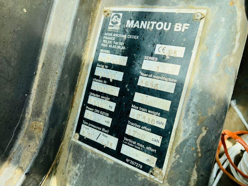 MANITOU MLT628T 4WD TELEHANDLER *6164 HOURS* C/W PALLET TINES *VIDEO*