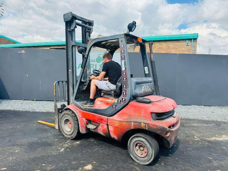 LINDE H30D-03 FORKLIFT*C/W PALLET TINES*VIDEO*