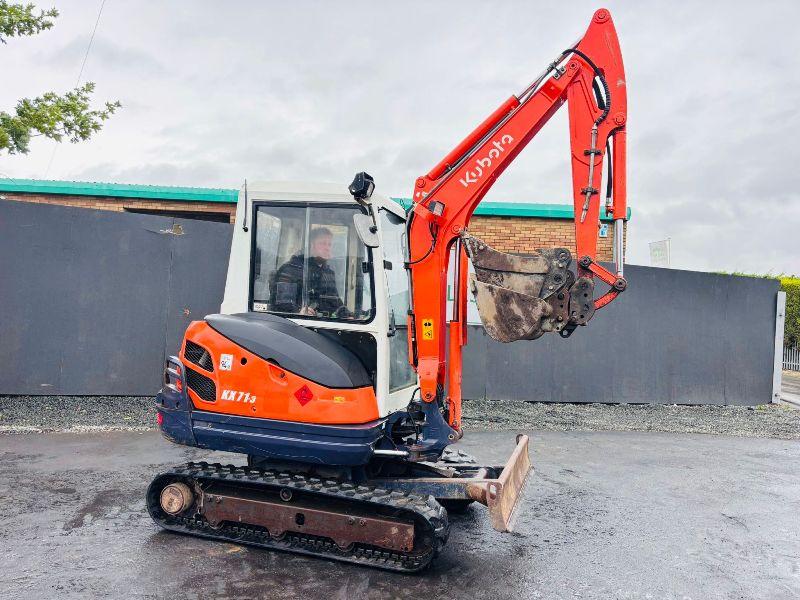 KUBOTA KX71-3 EXCAVATOR* C/W SELECTION OF BUCKETS*VIDEO*