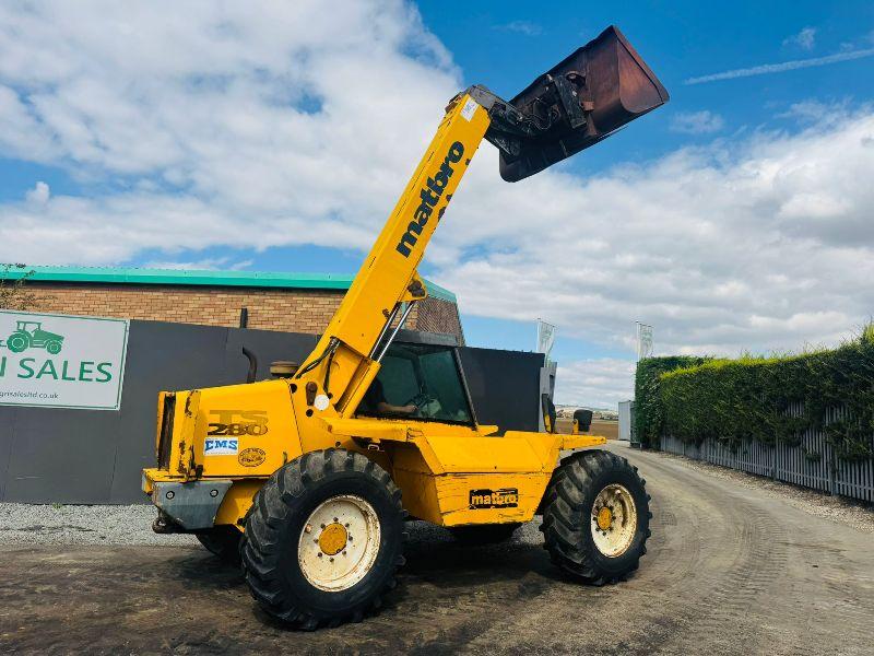 MATBRO TS280 TELEHANDLER*C/W PALLET TINES AND BUCKET*VIDEO*