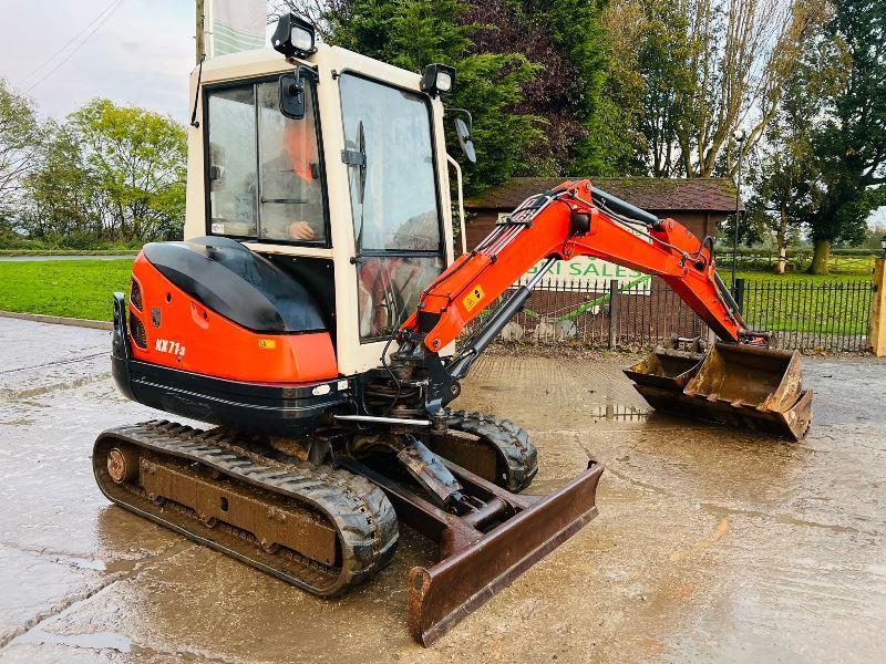 KUBOTA KX71-3 EXCAVATOR *YEAR 2012, 4178 HOURS* C/W 3 X BUCKETS *VIDEO*