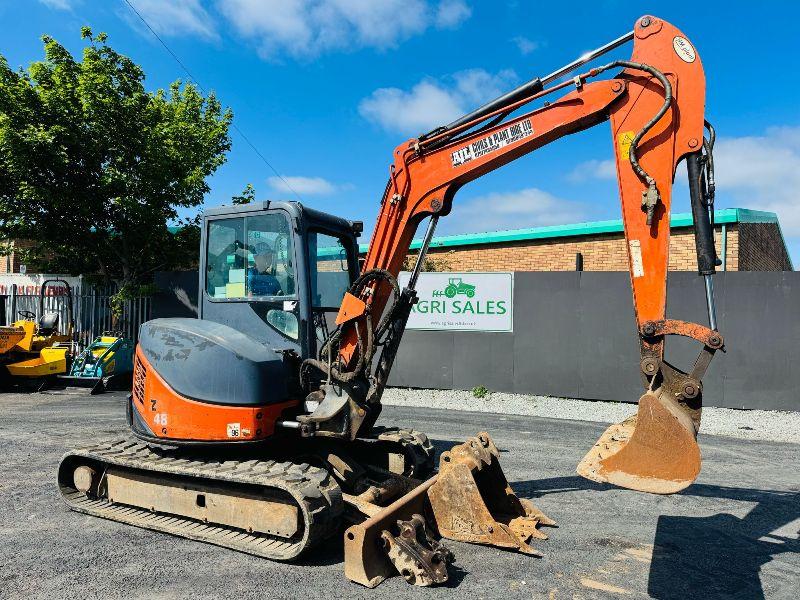 HITACHI ZX48U-3 CLR EXCAVATOR*C/W QUICK HITCH AND 2 BUCKETS*YEAR 2011*VIDEO*