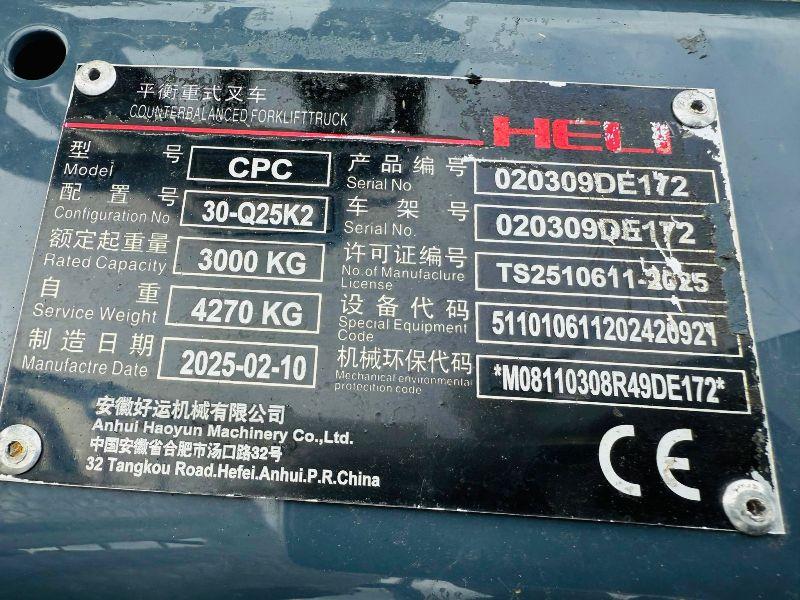 *NEW*UNUSED* HELI CONTAINER SPEC FORKLIFT*YEAR 2025*CHOICE OF 2*VIDEO*