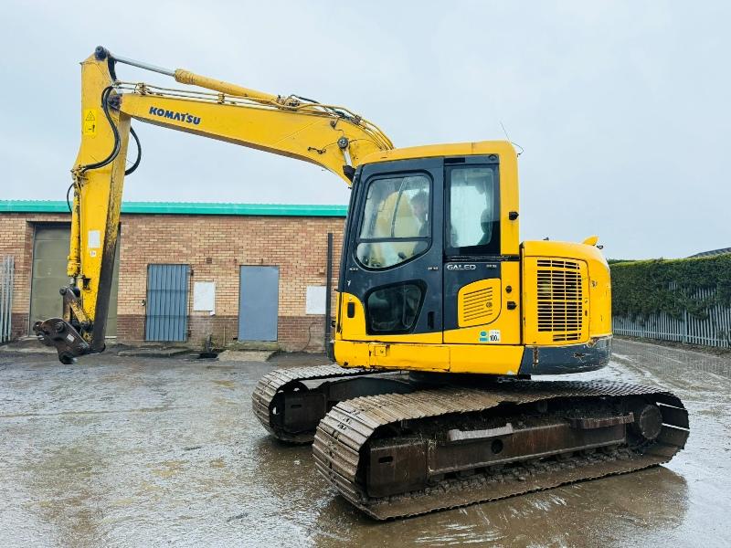 KOMATSU PC138US-8 EXCAVATOR*C/W QUICK HITCH*VIDEO*