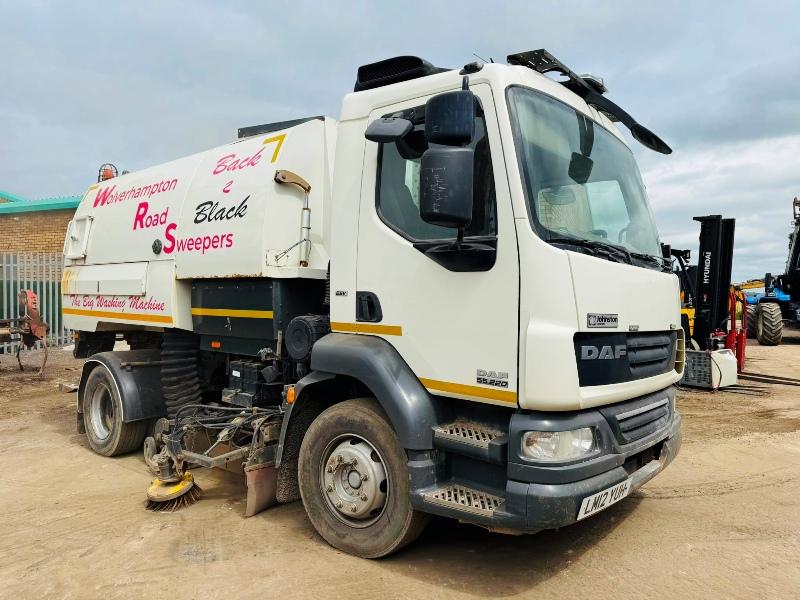 DAF 55.220 SWEEPER LORRY*C/W BRUSHES*YEAR 2012*VIDEO*