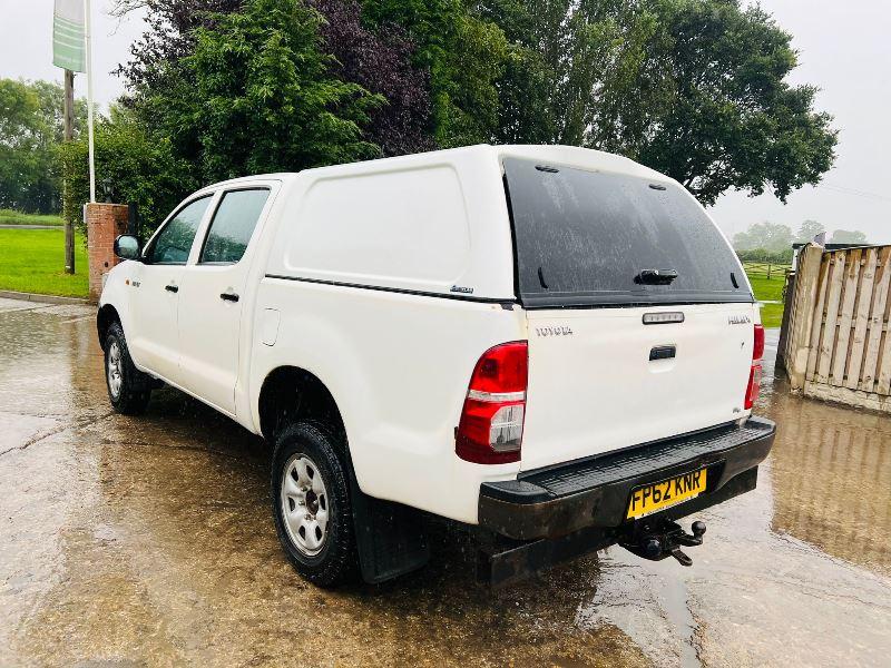 TOYOTA HILUX 2.5L DOUBLE CAB PICK UP *YEAR 2012* C/W CANOPY *VIDEO*