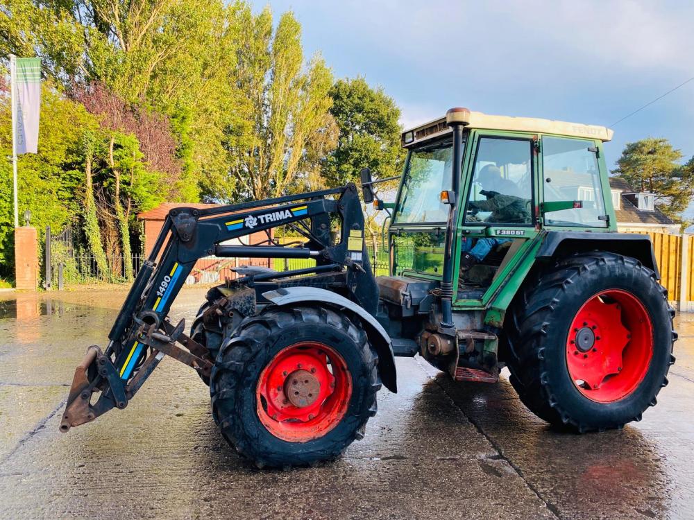 FENDT F380GT 4WD TOOL CARRIER TRACTOR C/W FRONT LINKAGE , PTO & TRIMA