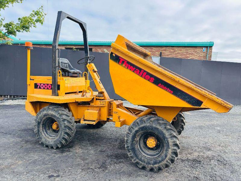 THWAITES 7000 3 TONNE STRAIGHT TIP DUMPER*VIDEO*