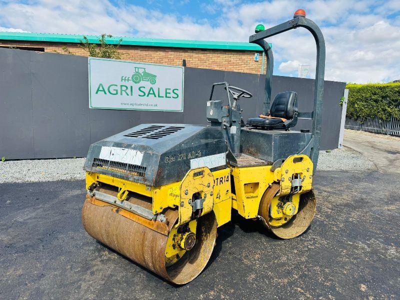 BOMAG BW120AD-3 DOUBLE DRUM VIBRATING ROLLER*C/W ROLL BAR*VIDEO*