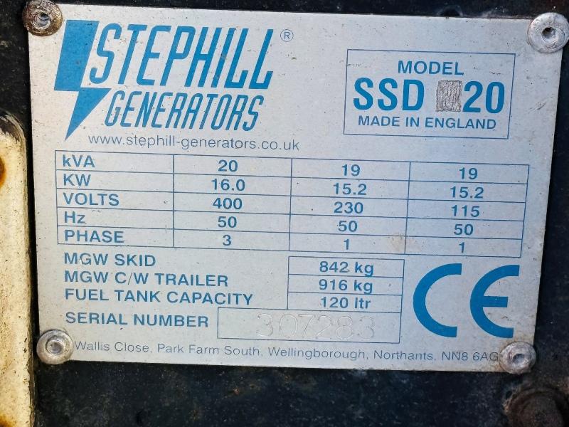 STEPHILL 20KVA TOWABLE GENERATORS*CHOICE OF 3*VIDEO*