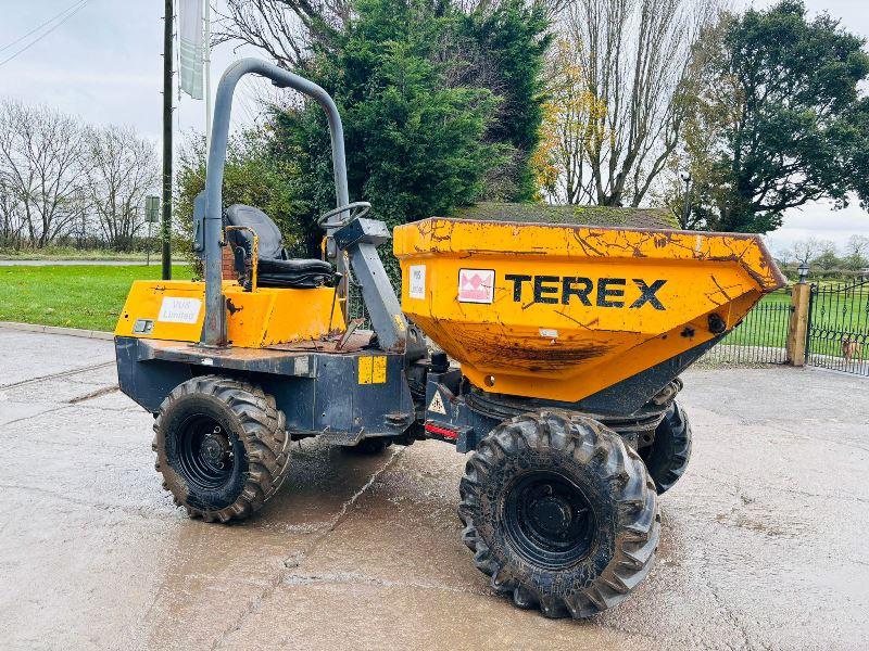 TEREX TA3 4WD SWIVEL TIP DUMPER *YEAR 2012, 1422 HOURS* C/W KUBOTA ENGINE *VIDEO*