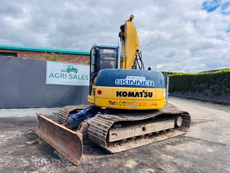 KOMATSU PC130 LC TRACKED EXCAVATOR*C/W OFFSET BOOM*VIDEO*