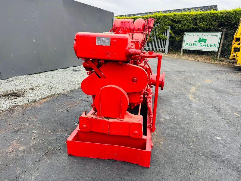 CUMMINGS N-855-F 6 INCH WATER PUMP *C/W 6 CYLINDER ENGINE*VIDEO*