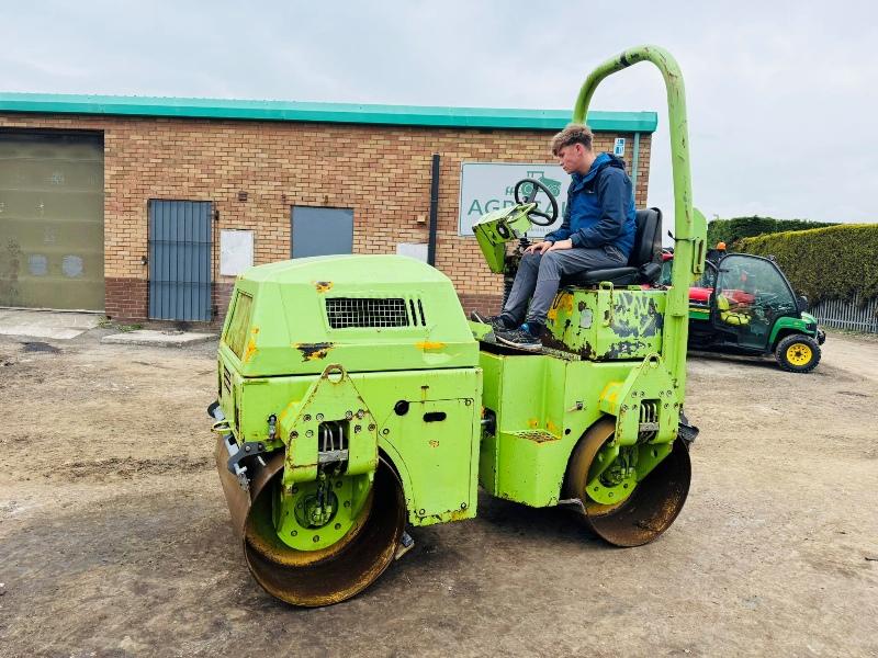 BENFORD TV1200 DOUBLE DRUM ROLLER*C/W KUBOTA ENGINE*VIDEO*