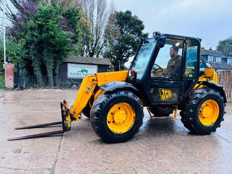JCB 526S 4WD TELEHANDLER *AG-SPEC* C/W JOYSTICK CONTROL & PALLET TINES *VIDEO*