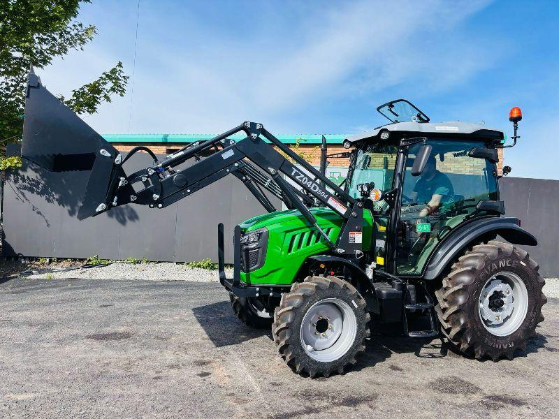 NEW *UNUSED*SIROMER TZ04D FRONT LOADER TRACTOR *C/W LOADER AND 3 IN 1 BUCKET*VIDEO*