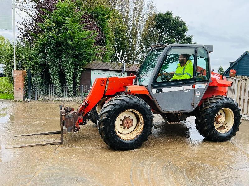 MANITOU MLT628T 4WD TELEHANDLER *AG-SPEC* C/W PICK UP HITCH *VIDEO*