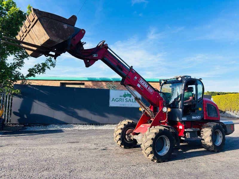 HZM 825T TURBO ARTICULATED TELEHANDLER *C/W BUCKET AND FORKS*READING 618 HOURS*VIDEO*