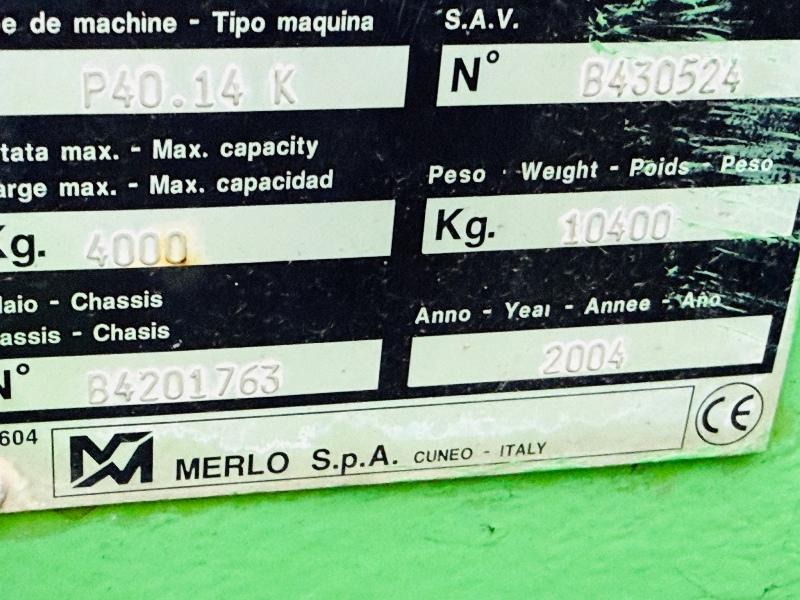 MERLO P40.14K TELEHANDLER*SWAY CAB*2943 HOURS*VIDEO*