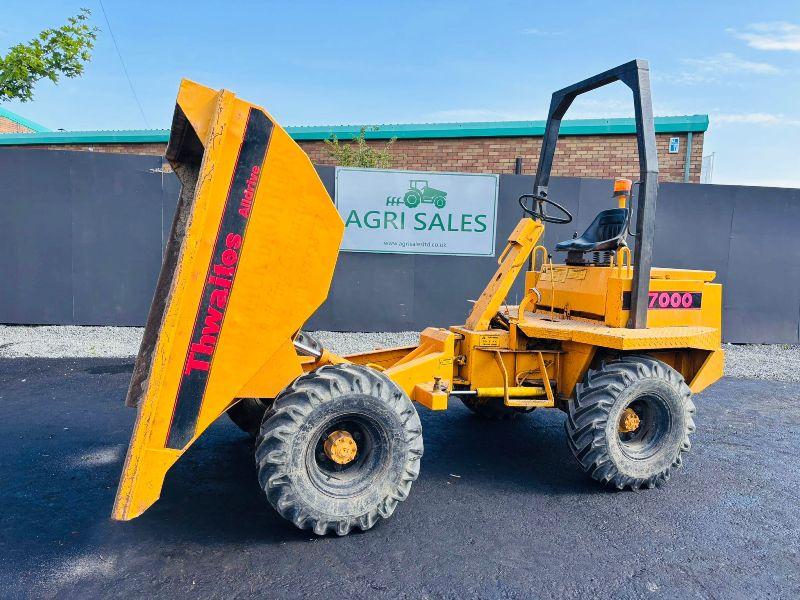 THWAITES 7000 3 TONNE STRAIGHT TIP DUMPER*VIDEO* 