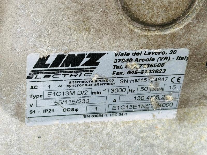15KVA TOWABLE GENERATOR*C/W 3 CYLINDER KUBOTA ENGINE*VIDEO*