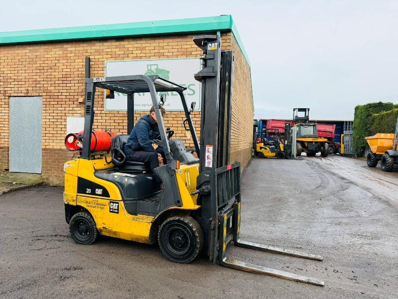 CATERPILLAR GP20NT FORKLIFT*YEAR 2015*C/W PALLET TINES*VIDEO*